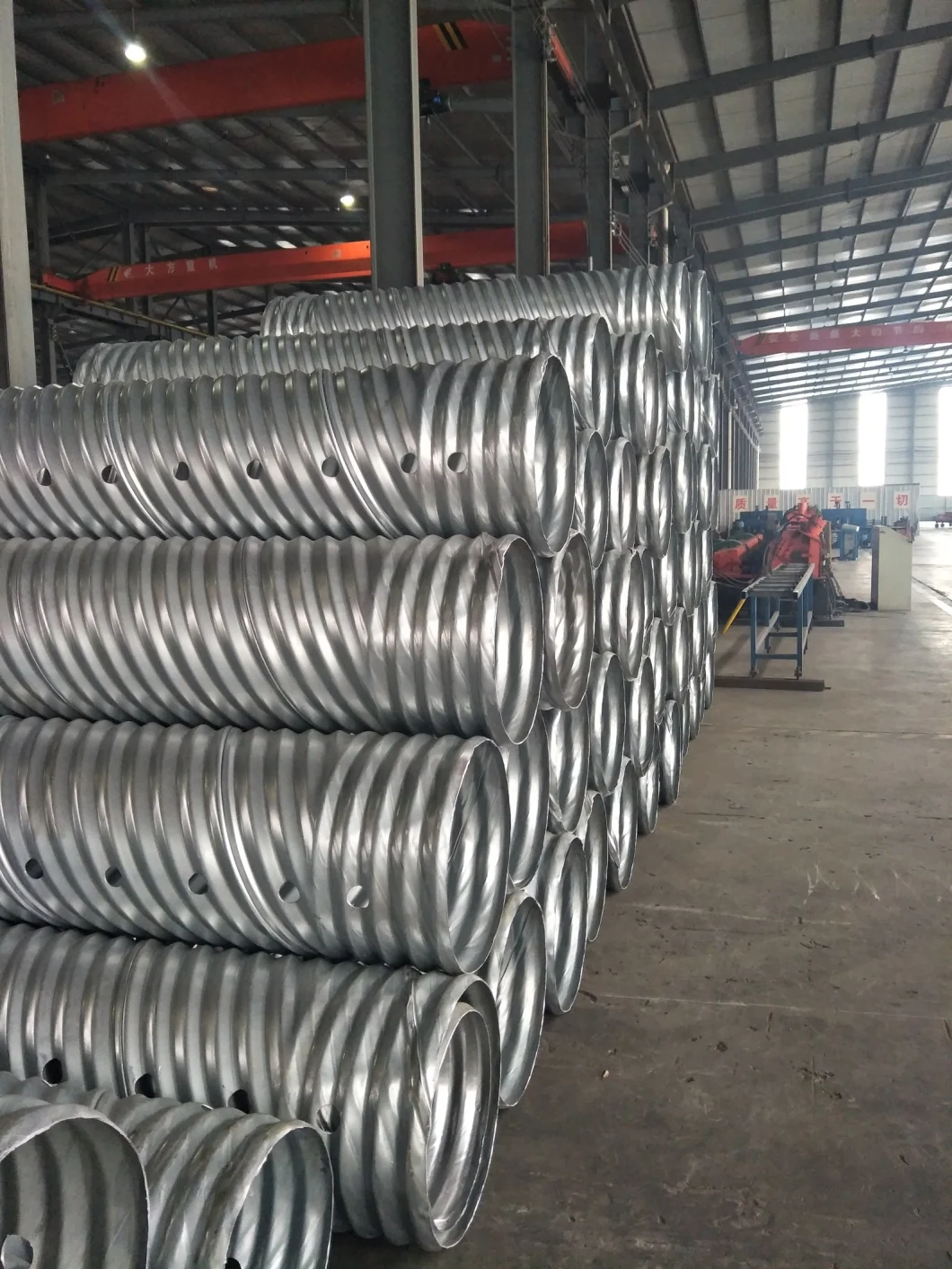 Cold Storage Galvanized spiral Steel Air Duct Pipe for Ventilation