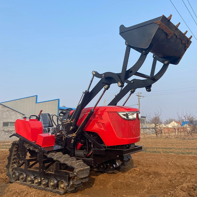 Remote Control Mini Crawler Tractor Multifunction 25HP Trenching Rotary Tillage Filling Hoeing Earth Moving & Others